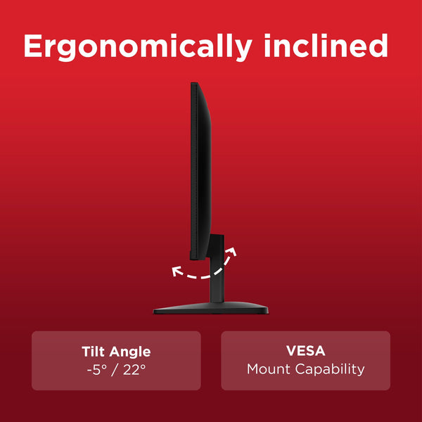 Lenovo L27i-4B 27 Inch PC Monitor | FHD, 1080p, 48-100Hz, IPS, 4ms, VGA and HDMI