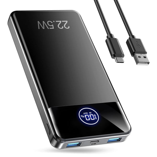 Power Bank Fast Charging 26800mAh, Portable Charger PD22.5W, PD3.0 QC4.0 USB-C/USB-A Output, Phone Battery Pack for iPhone 16 15 14 13 Plus Pro Max Mini, Glaxy