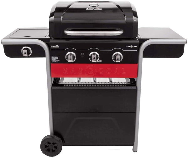 Char-Broil Gas2Coal 440 Hybrid Grill Gas Barbecue, Black