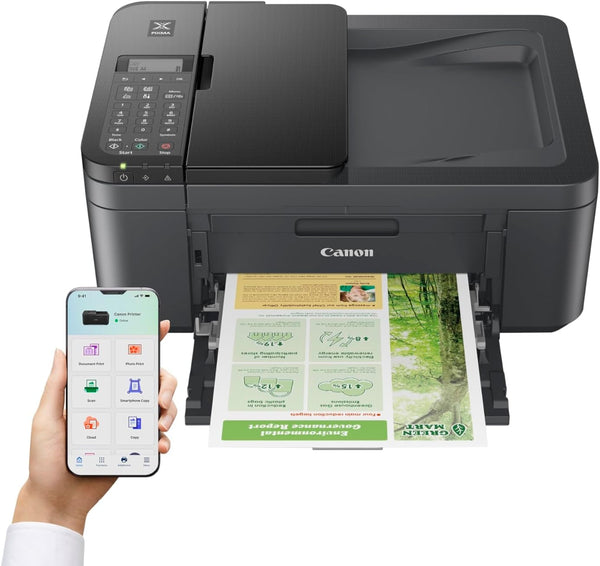Canon PIXMA TR4755i Wireless Colour 4-in-1 Inkjet Photo Printer - A4 Print, Copy, Scan, Fax, Wi-Fi - ADF, Auto 2 Sided-Print - PIXMA Print Plan Compatible - Suitable for Home Office Print
