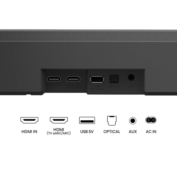 Hisense AX5125H 5.1.2 Channel 500W Dolby Atmos Soundbar with Wireless Subwoofer& Up Firing Speakers& Turly Wireless Rear Speakers