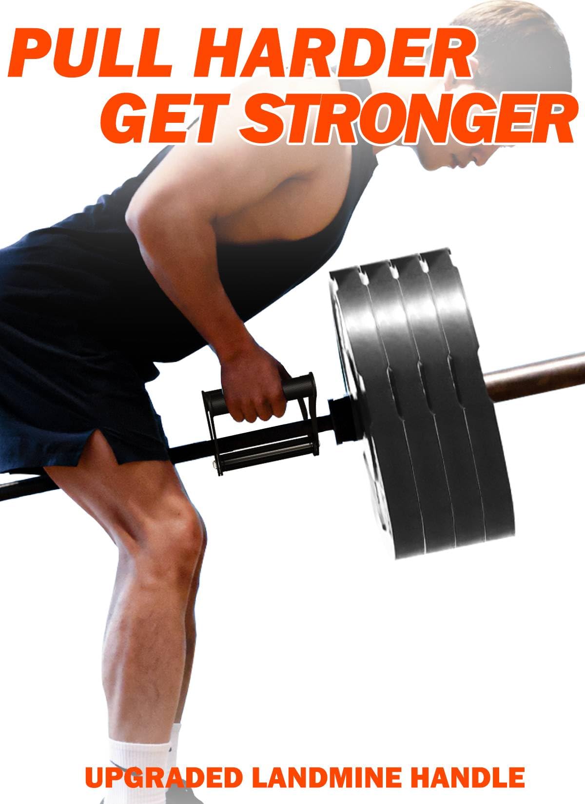 Fitarc V Bar Row Landmine Handle Portable Landmine Attachment for Olympic Bars - Exercise Back, Arm, Shoulder