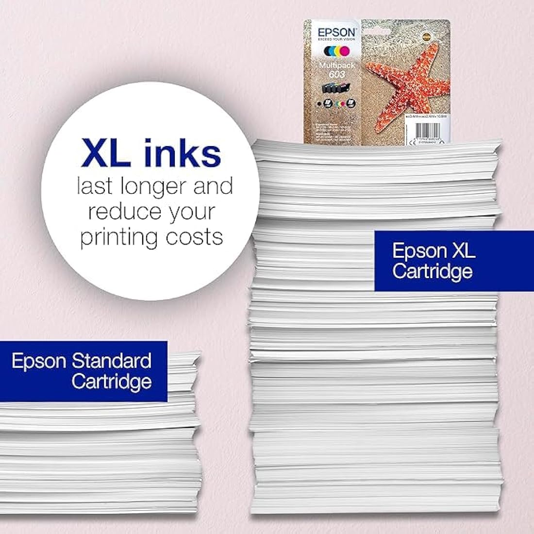 Epson 603 Starfish Genuine , 4-Colours Multipack Ink Cartridges