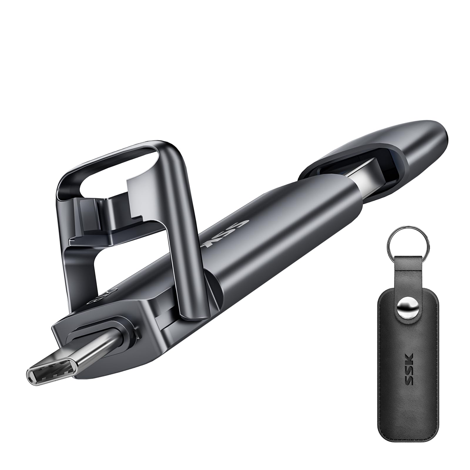 SSK 128GB USB C Drive Up to 550MB/s, Fast USB-Stick Dual Drive Type-c +A USB3.2 Gen2 Solid State Drive, External SSD USBMemory Stick for Android Phone Laptop Tablet Mac Business Travel Essential