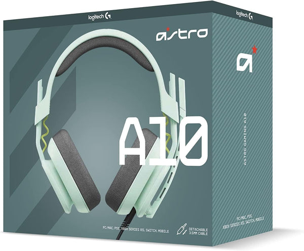 ASTRO A10 Gaming Headset Gen 2 Wired Headset, Over-ear Gaming Headphones, Lightweight & damage resistant, Flip-to-mute microphone, 32 mm drivers, Compatible with PS5, PS4, Nintendo Switch, PC - Black