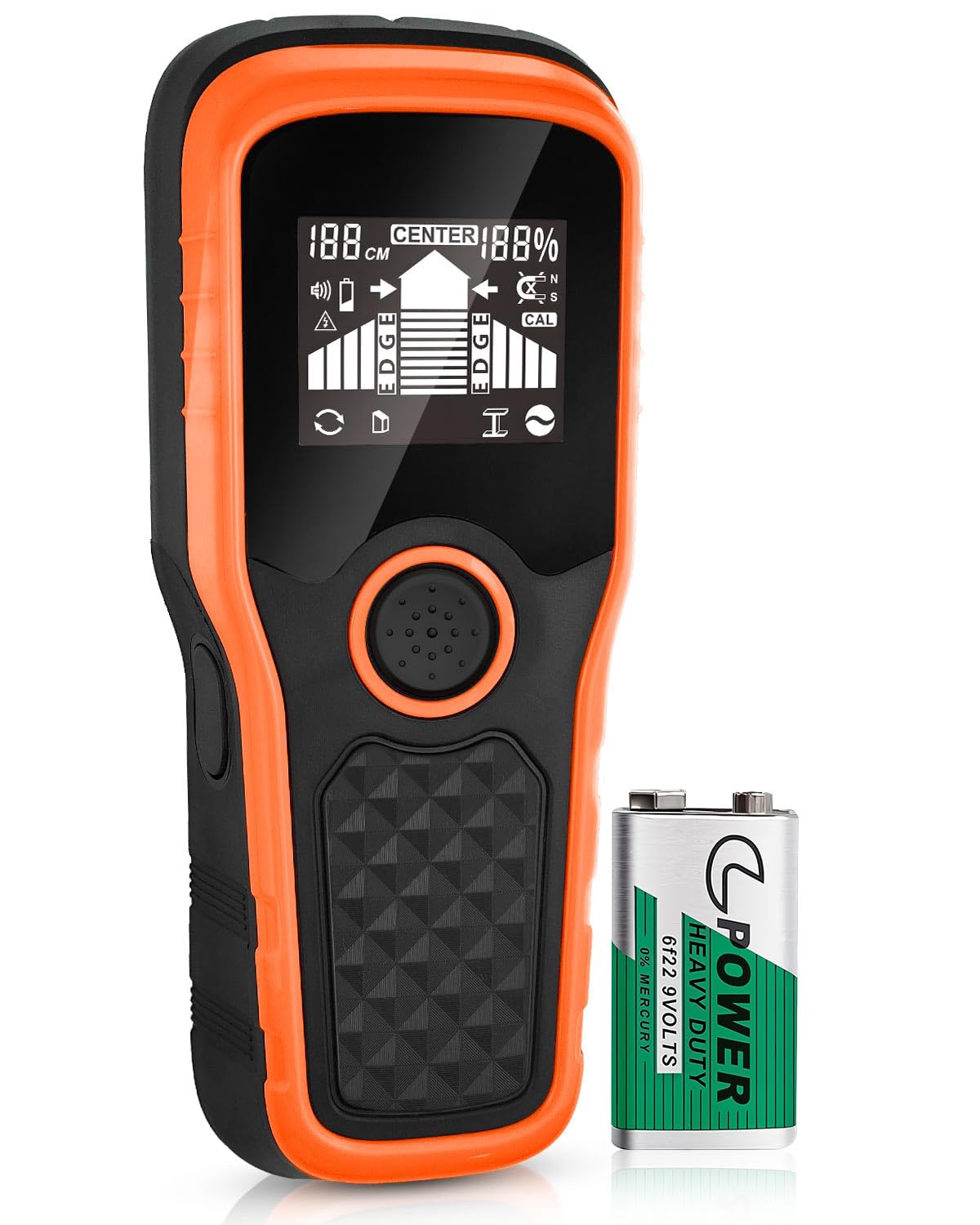 2025 Newest Smart Automatic Stud Finder, 5-in-1 Electronic Wall Scanner Detector with LCD Display & Audio Alarm, Stud Sensor Beam Detector Center Finding for Wood Wire Metal Stud Cable Joist Detection