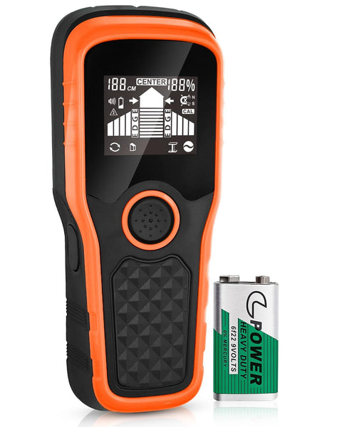 2025 Newest Smart Automatic Stud Finder, 5-in-1 Electronic Wall Scanner Detector with LCD Display & Audio Alarm, Stud Sensor Beam Detector Center Finding for Wood Wire Metal Stud Cable Joist Detection