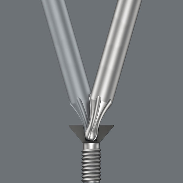 Wera 967 PKL TORX® Ball-end BlackLaser L-key set in a two-component clip, 9pc, 05024242001