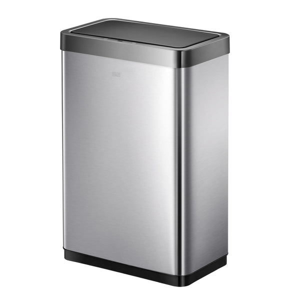 EKO Mirage X Recycling Sensor Kitchen Bin - Sleek & Hygienic Touch-free Dual Compartment Rubbish Bin, Perfect for Kitchen & Home, Stainless Steel, 40