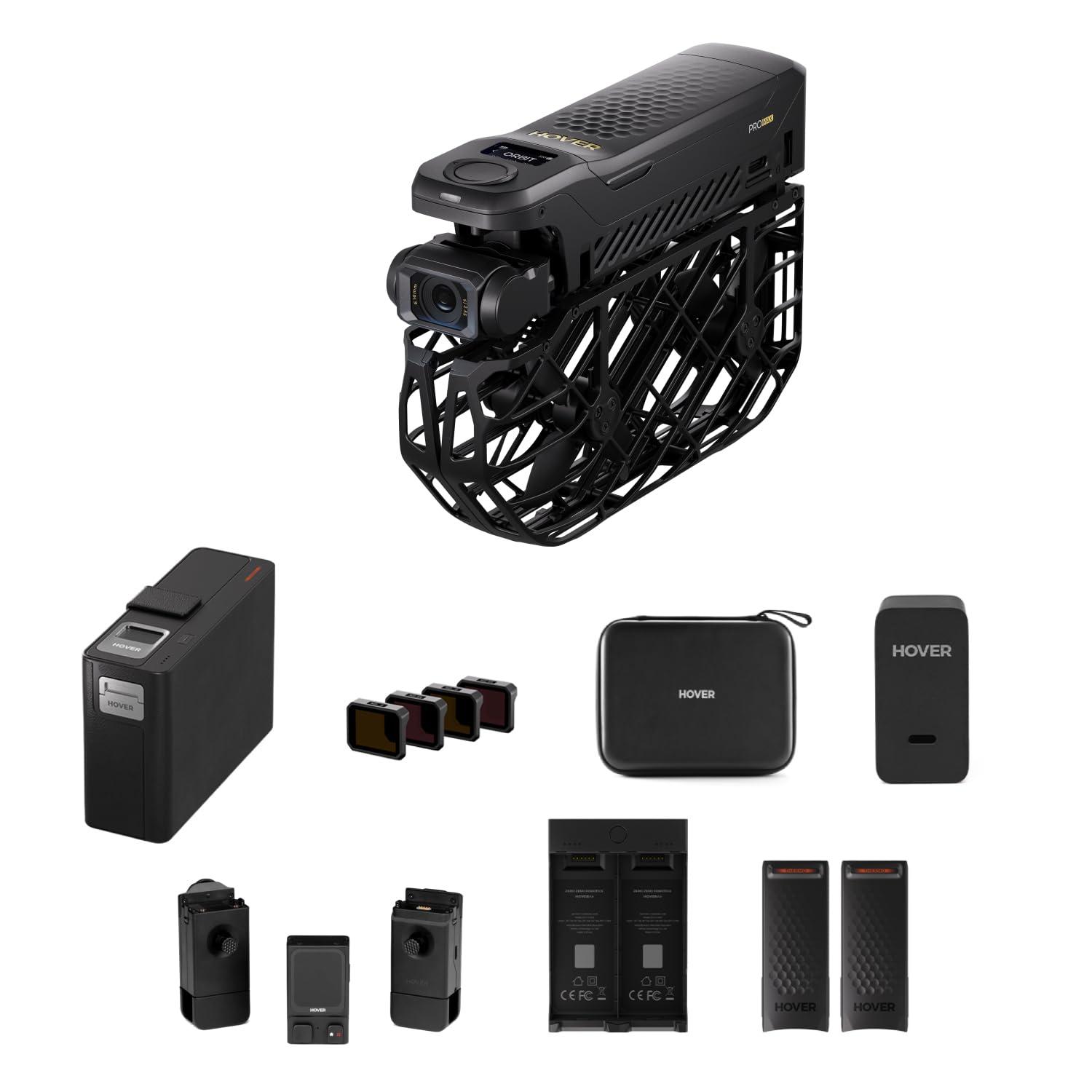 HOVERAir X1 PROMAX 8K Action Flying Camera, Foldable Drone with Camera with 26Mph Follow Speed, 10+ Fully Automatic Flight Modes, Fly Anywhere with OmniTerrain, SmoothCapture 2.0(Skiing Combo)