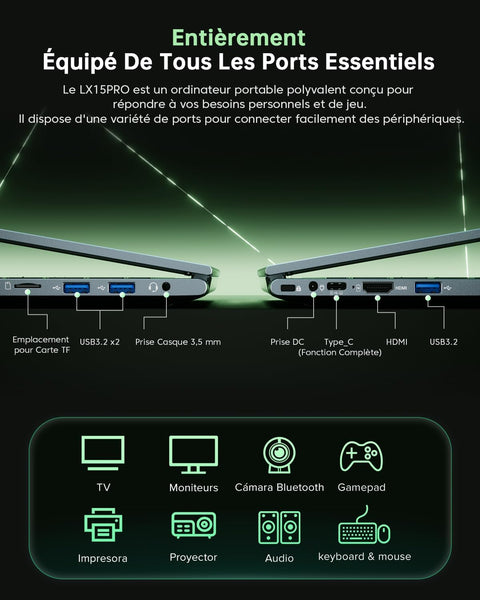 ACEMAGIC 15.6" FHD Laptop with AMD Ryzen 7 5700U (Processor up to 4.3GHz) 8 Core - 16GB RAM DDR4 512GB SSD Windows Laptops, HD Display, HDMI, BT5.0,3*USB3.2,Type-C,Dual Speakers, 65W Adapter, WiFi 6.0