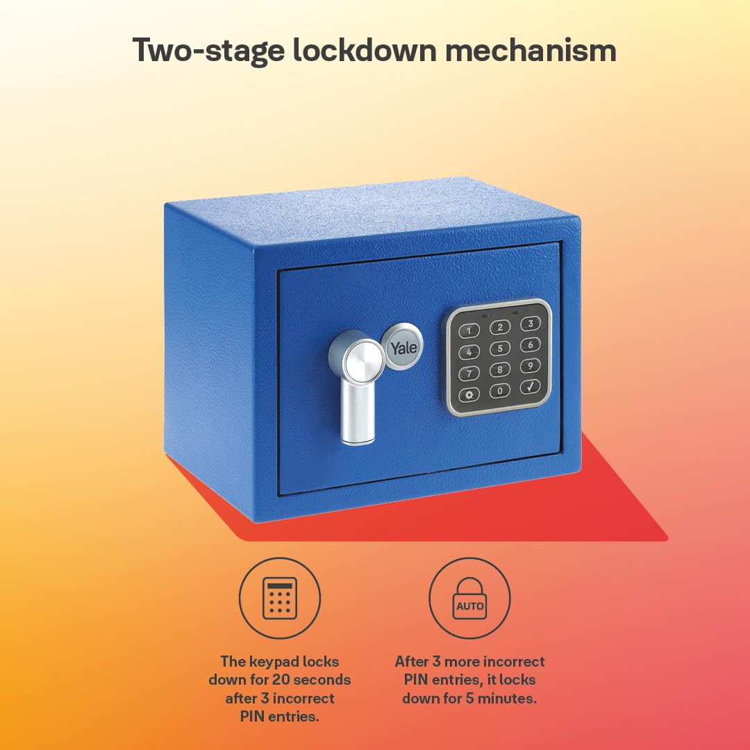 Yale - Electronic Alarmed Safe Laptop - Standard Security - YLC/200/DB2