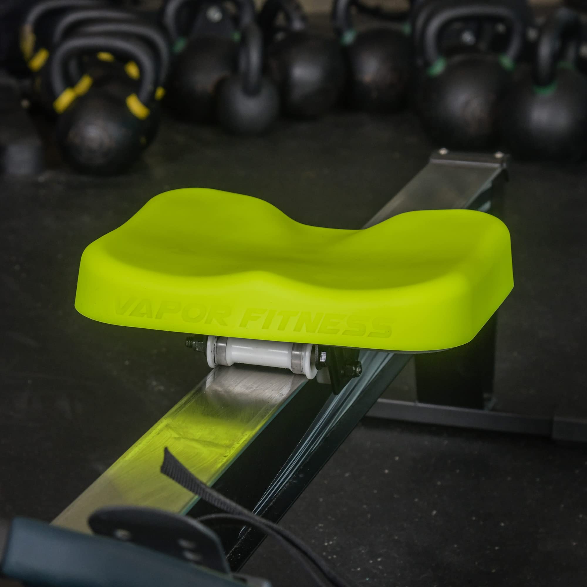 Vapor Fitness Silicone Seat Cover designed to go over the Concept 2 Rowing Machine seat