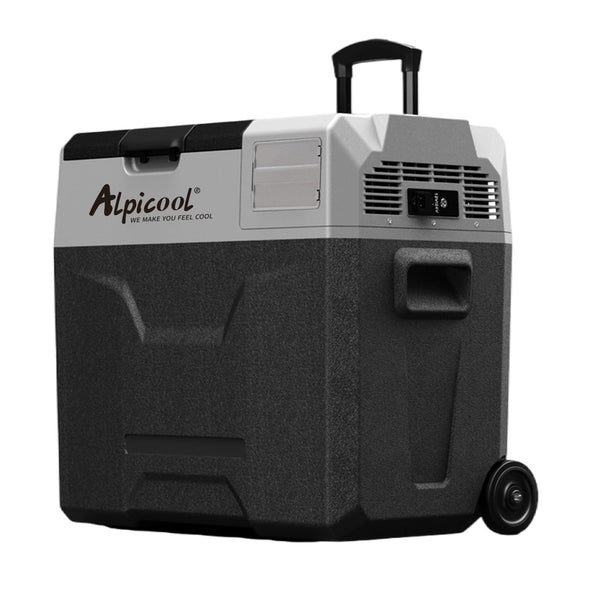 Alpicool CX30 30L Compressor Car Refrigerator, Portable Camping Fridge DC 12v Freezer for Truck, Campervan, RV, Boat, -20℃ to 20℃, with Telescopic Handle, USB Socket