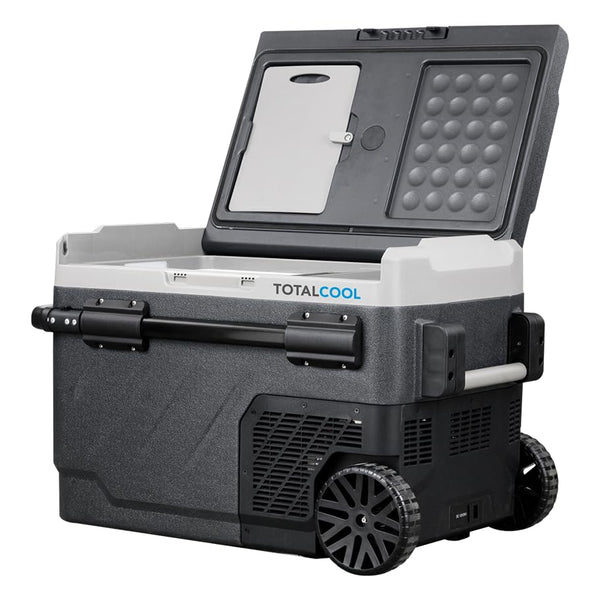 TF-XTREME Portable Refrigerator Fridge Freezer - 12V Electric Car Fridge Cooler for Camping - Motorhome Cool Box 24V Off-Grid Fishing Picnic Van Coolbox Green 50L