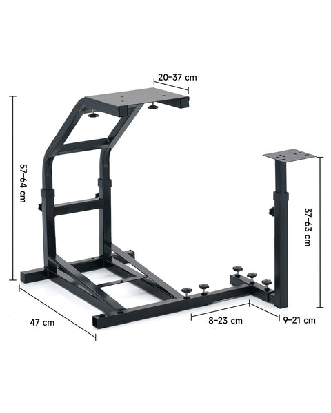 CO-Z Racing Wheel Stand Compatible with Logitech G27, G29, G920, Thrustmaster T300RS, T80, Adjustable Height for PS4, Xbox One, Series X|S, PC Gaming