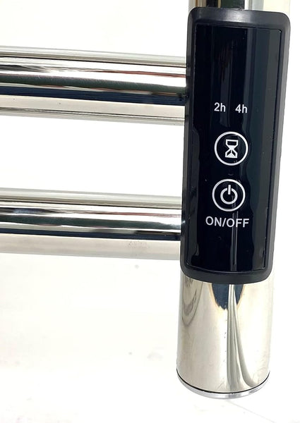 Manissa Siena Stainless Steel Electric Heated Towel Rail H720mm W600mm Mirror Polish Finish Towel Radiator