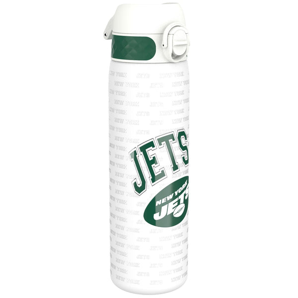 Ion8 NFL Jaguars Lightweight Steel Water Bottle, 600 ml/20 oz, Non-Insulated, Leak Proof, Easy to Open, Secure Lock, Dishwasher Safe, Flip Cover, Fits Cup Holders, Metal Water Bottle