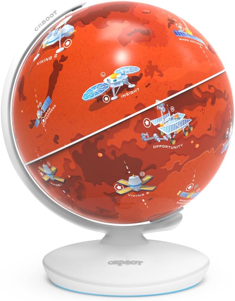 PlayShifu Interactive Science Kit - Orboot Mars (Globe + App) Explore Planet Mars | Educational Toys | Solar System Space Toys, STEM Toy & Gift for Kids Ages 6-12 Years (works with mobiles/tabs)