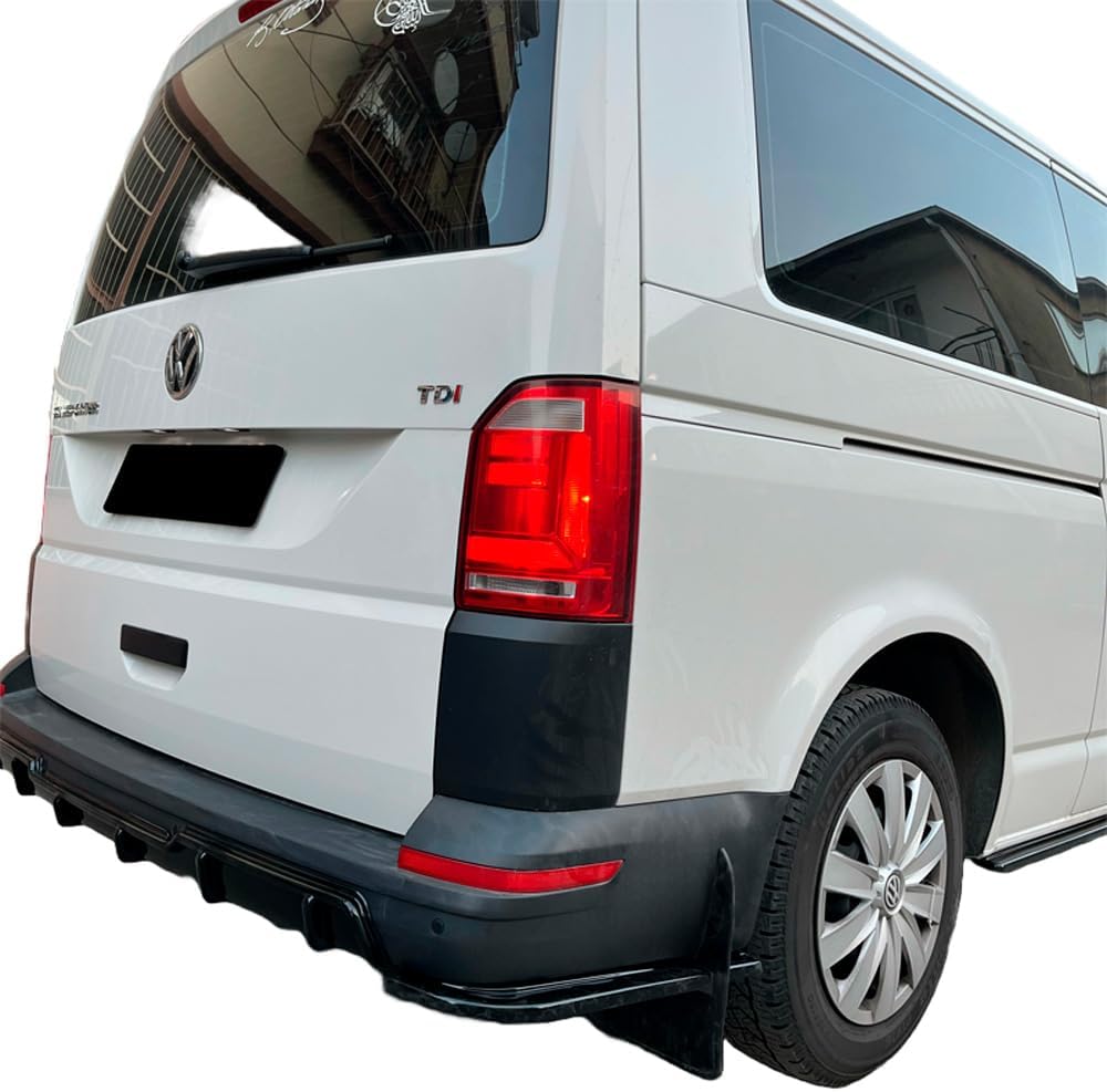 Oneway Rear Side Diffusors compatible with Volkswagen Transporter T6/T6.1 2015-2022 - Gloss black