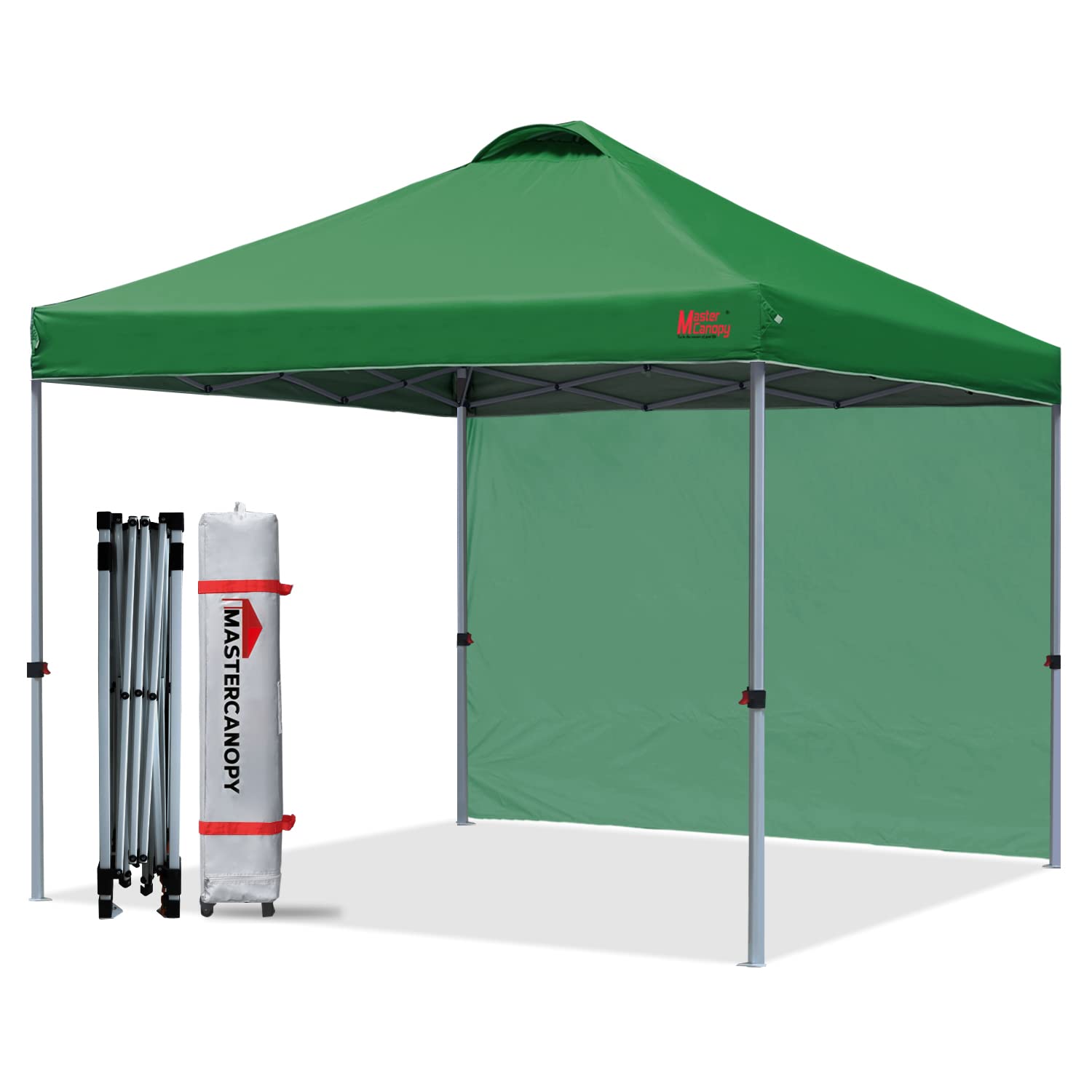 MASTERCANOPY Durable Ez Pop-up Gazebo Tent with 1 Sidewall (3x3M,Black)
