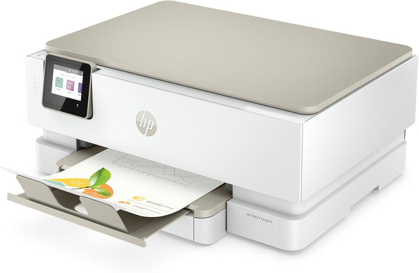 HP ENVY Inspire 7220e All-in-One Wireless Colour Printer | 5 months free Instant Ink limited time only | White | 2-sided printing | Touchscreen | Self-healing Wi-Fi