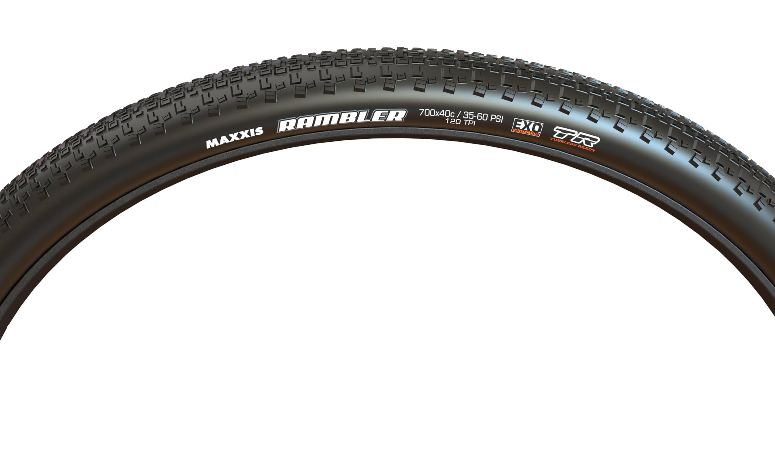 Maxxis Rambler 700x38C 120 TPI Carbon Fibre Dual Compound EXO/TR tyre