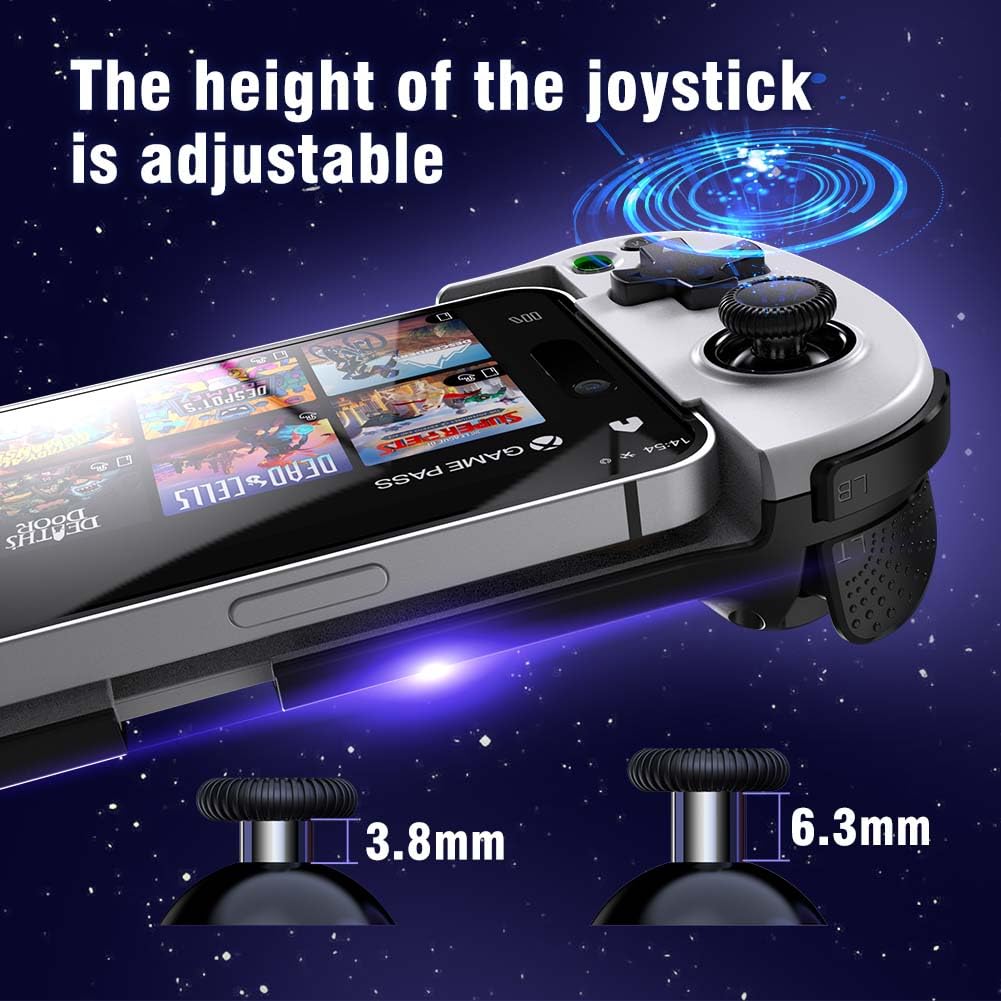 ShanWan Mobile Gaming Controller for Android/iOS, Phone controller for iPhone15, Bluetooth connection, PS Remote Gaming Xbox Cloud Steam Link GeForce NOW MFi Apple Arcade Gaming