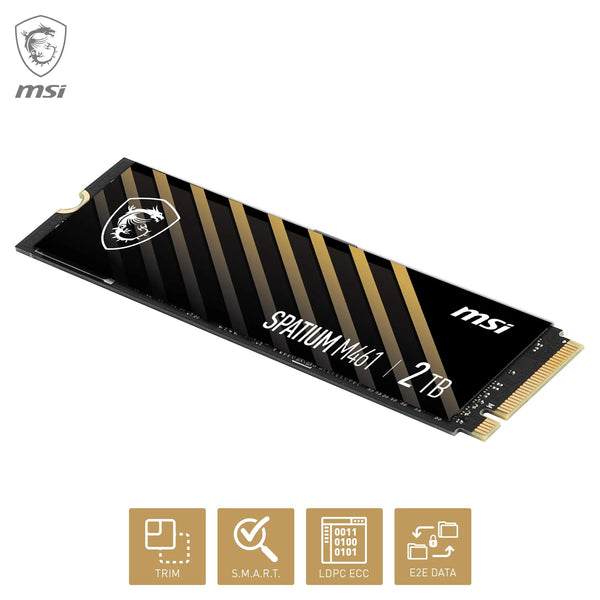 MSI SPATIUM S270 SSD 480GB - SATA 3 2.5" Solid State Drive, 500MB/s Read & 450MB/s Write, 3D NAND, Built-In Data Security, MSI Center - 5 Year Warranty (250 TBW)