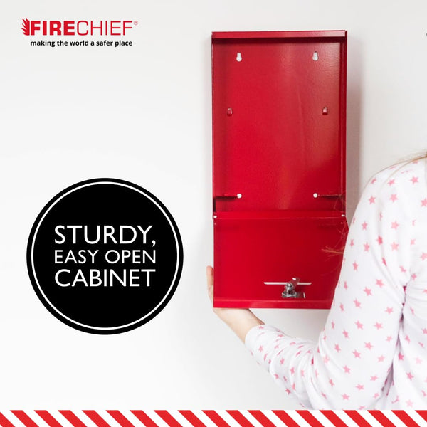 Firechief DHS2 Document Holder with Latch, Red