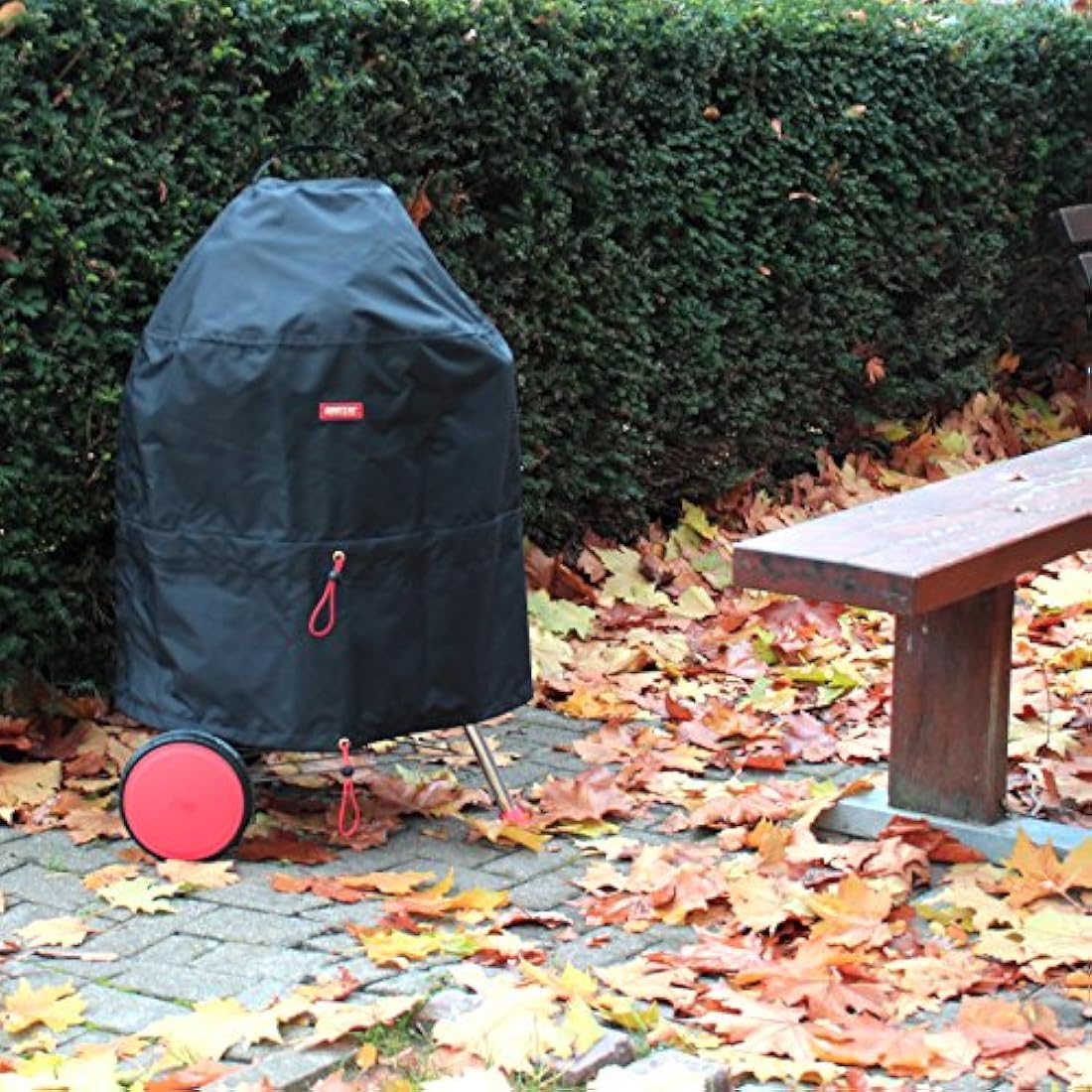 BARTSTR Barbecue Covers for 57cm Compact Weber Kettle/Bar-B-Kettle/Classic Kettle/Original Kettle E-5710, BBQ Covers Waterproof 600D Oxford Heavy Duty Large, Breathable UV- & Water-resistant