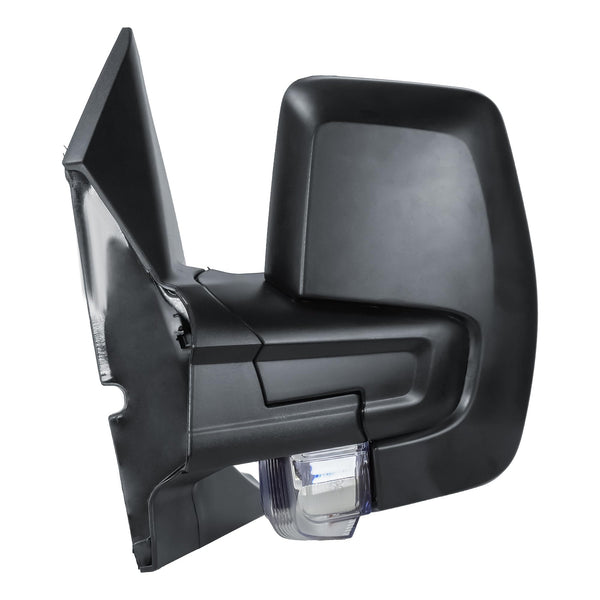 Repmacement Driver Right Side Door Wing Mirror O/S Electric and Heated Manual Folding with Textured Back Cover for Ford Transit Tourneo Custom 2015 to 2024