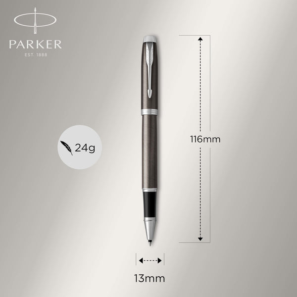 Parker IM Ballpoint Pen | Dark Espresso with Medium Point Blue Ink Refill | Gift Box