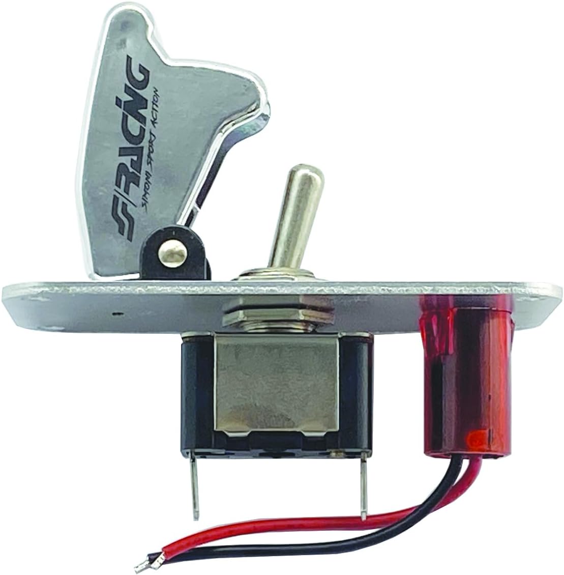 Simoni Racing ISR/3X-L Universal Switch Chrome Panel, White Cromo