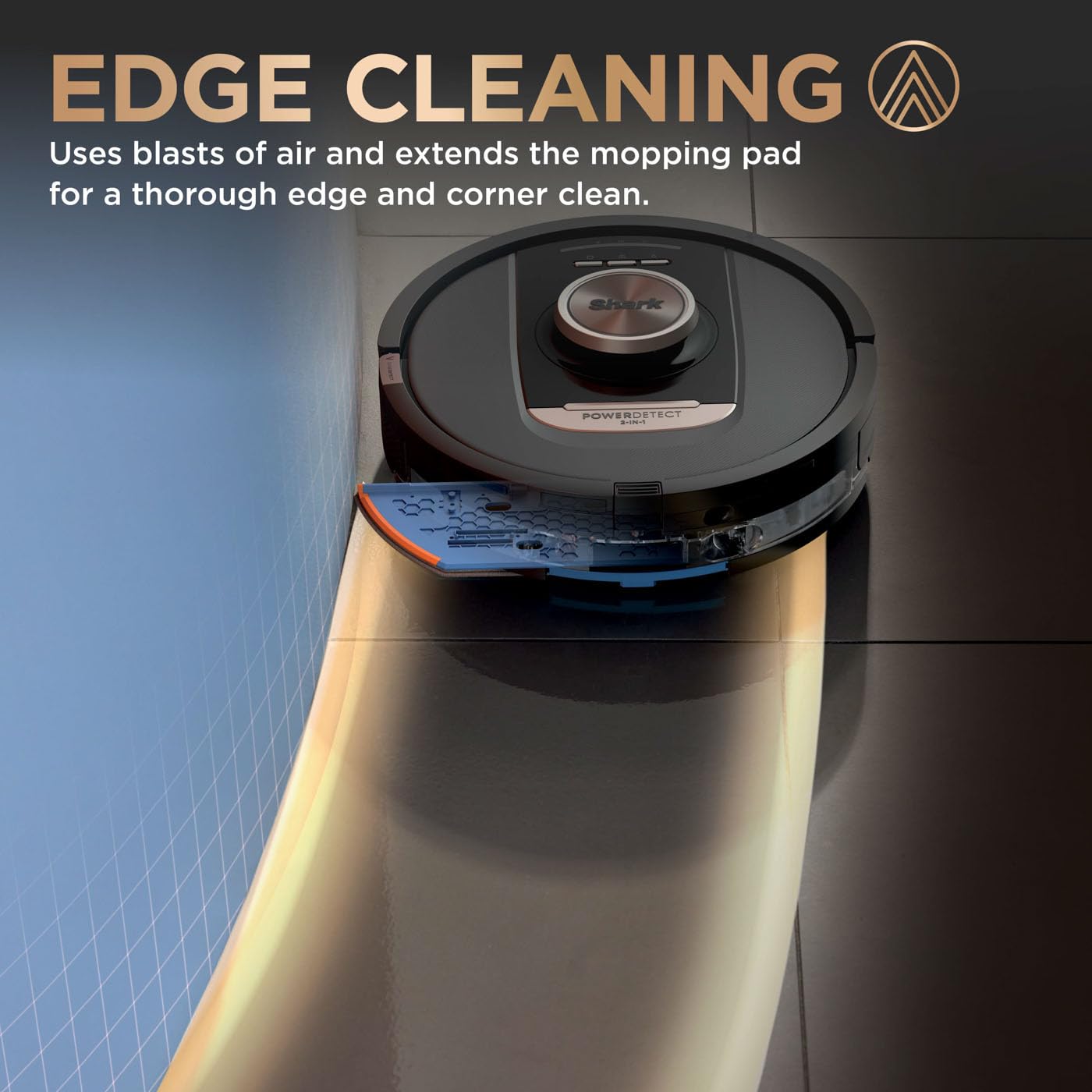 Shark PowerDetect 2-in-1 Robot Vacuum & Mop, NeverTouch Pro 60-Day Self Empty, Self-Refill and Self-Clean Robot Vacuum with 3D & LiDAR Navigation, NeverStuck Obstacle Bypass, WiFi/App White