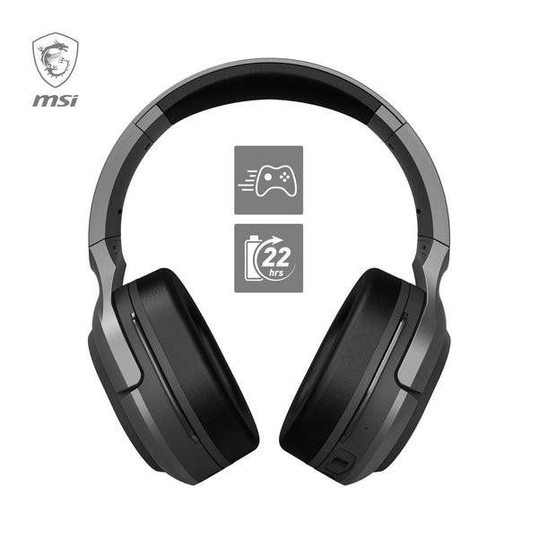 MSI IMMERSE GH50 GAMING HEADSET - 7.1 Virtual Surround Sound, Vibration Feedback, 40mm Neodymium Drivers, RGB Lighting, Detachable Mic, Inline Controls, USB 2.0 Connector - Wired (Package may vary)