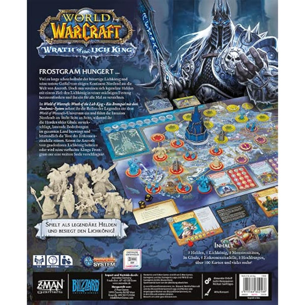 LEGAMI Asmodee World of Warcraft: Wrath of the Lich King, Connoisseur Game, Strategy Game, German Multicoloured, Colourful ZMND0021