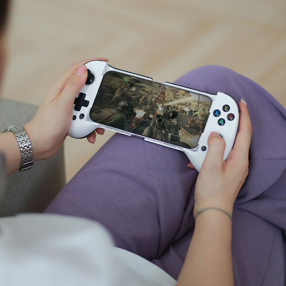 ShanWan Mobile Gaming Controller for Android/iOS, Phone controller for iPhone15, Bluetooth connection, PS Remote Gaming Xbox Cloud Steam Link GeForce NOW MFi Apple Arcade Gaming