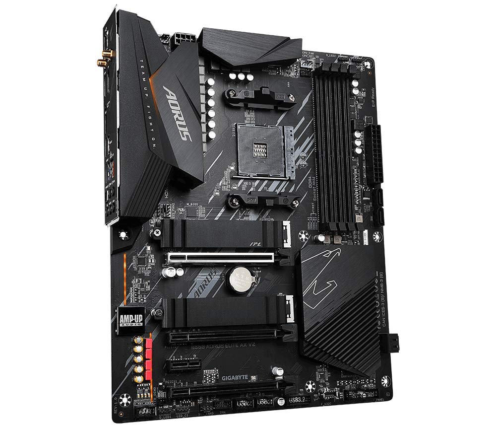 Gigabyte B550 AORUS ELITE V2 Motherboard - Supports AMD Ryzen 5000 Series AM4 CPUs, 12+2 Phases Digital Twin Power Design, up to 4733MHz DDR4 (OC), 2xPCIe 3.0 M.2, 2.5GbE LAN, USB 3.2 Gen1