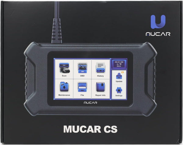 MUCAR Car Diagnostic Tool OBD2 Scanner, CS6 Car Scanner with 6 System (ABS SRS ECM TCM BCM TPMS) with 7 Reset Service (Oil EPB SAS ETS TPMS ABS DPF), Auto VIN Scan Tool for All Car Free Lifetime