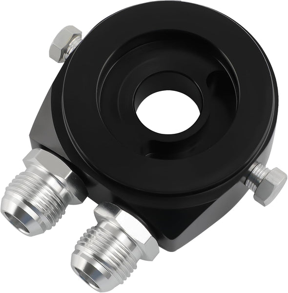 maXpeedingrods 13 Row AN10 Universal Engine Transmission Universal Oil Cooler Kit 3/4"UNF16 with Filter Adapter & Hoses Kit black