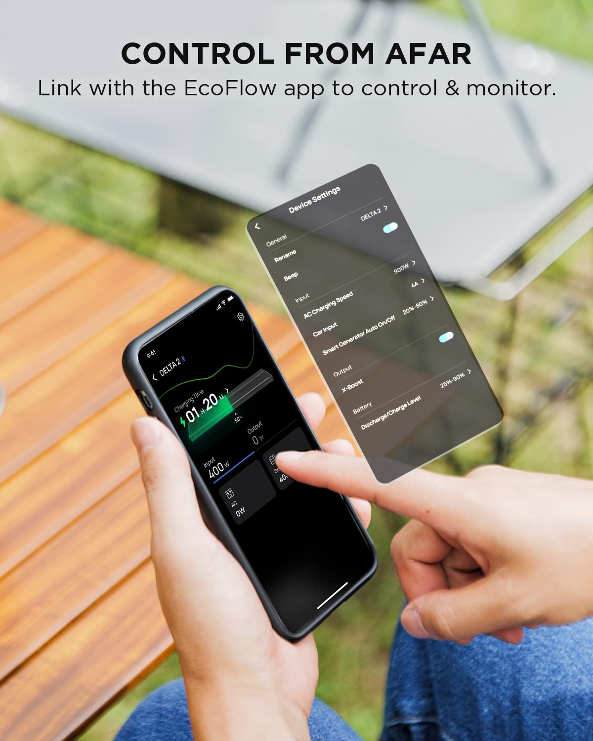EcoFlow DELTA 2 Portable Power Station with 1-3kWh Expandable Capacity, LFP Battery, Fast Charging, Use as a Solar Generator for Home Backup Power, Camping & RVs