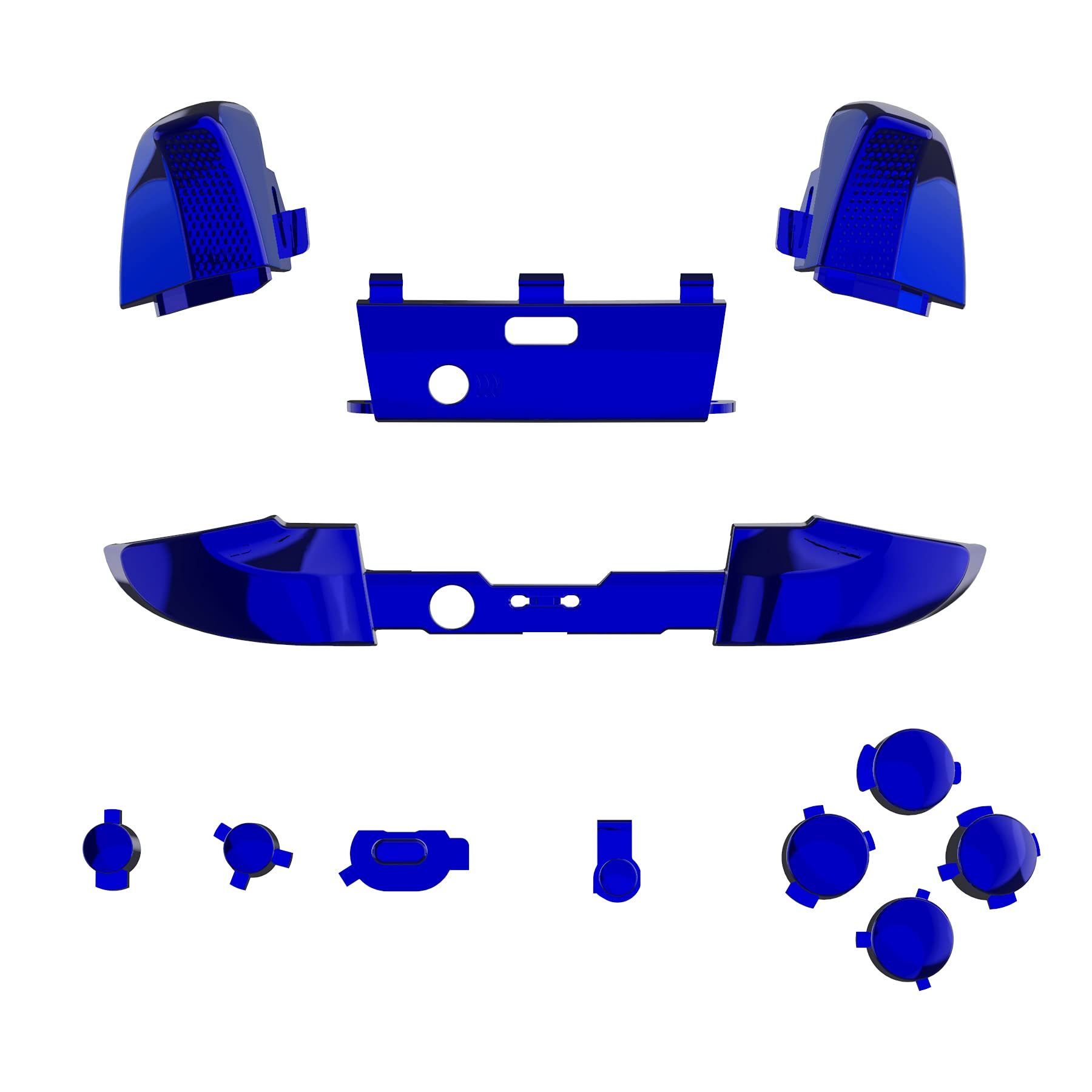 eXtremeRate Chameleon Purple Blue Buttons for Xbox One Elite Series 2 Controller, LB RB LT RT Bumpers Triggers ABXY Start Back Sync Profile Switch Keys for Xbox Elite Series 2 Core Controller