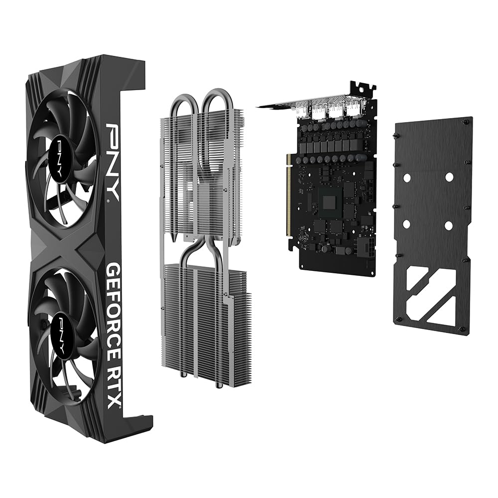 PNY GEFORCE RTX™ 4060 8GB XLR8 Gaming VERTO RGB Triple Fan Edition Graphics Card DLSS 3