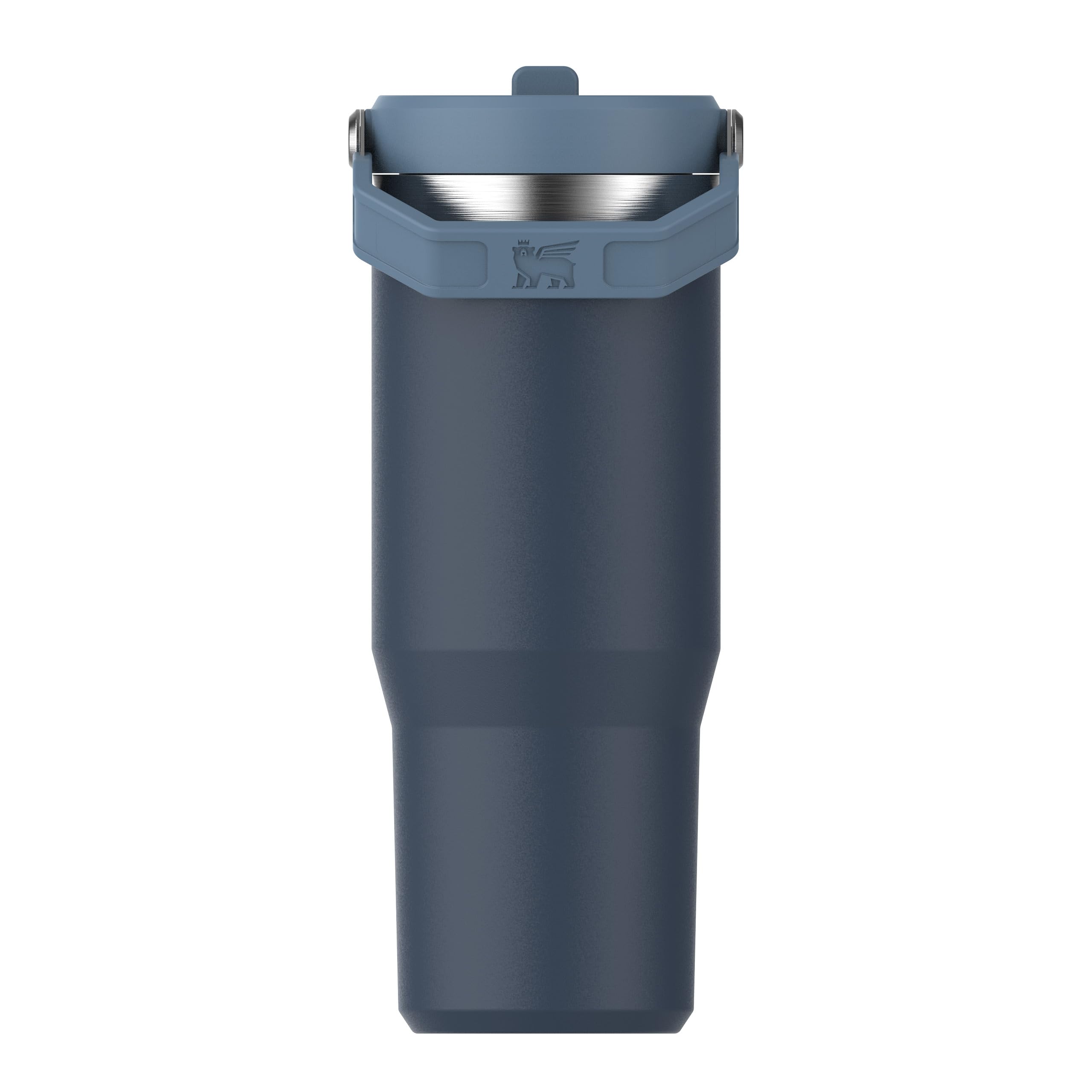 Stanley Flip Straw Tumbler 1.0 Water Bottle With Straw 0.89L - Keeps Cold For 12+ Hours - Easy To Carry - Dishwasher Safe - Stainless Steel Thermal Flask - BPA-Free Travel Mug - Navy