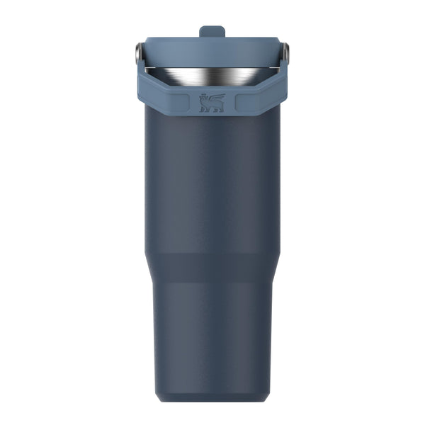Stanley Flip Straw Tumbler 1.0 Water Bottle With Straw 0.89L - Keeps Cold For 12+ Hours - Easy To Carry - Dishwasher Safe - Stainless Steel Thermal Flask - BPA-Free Travel Mug - Navy