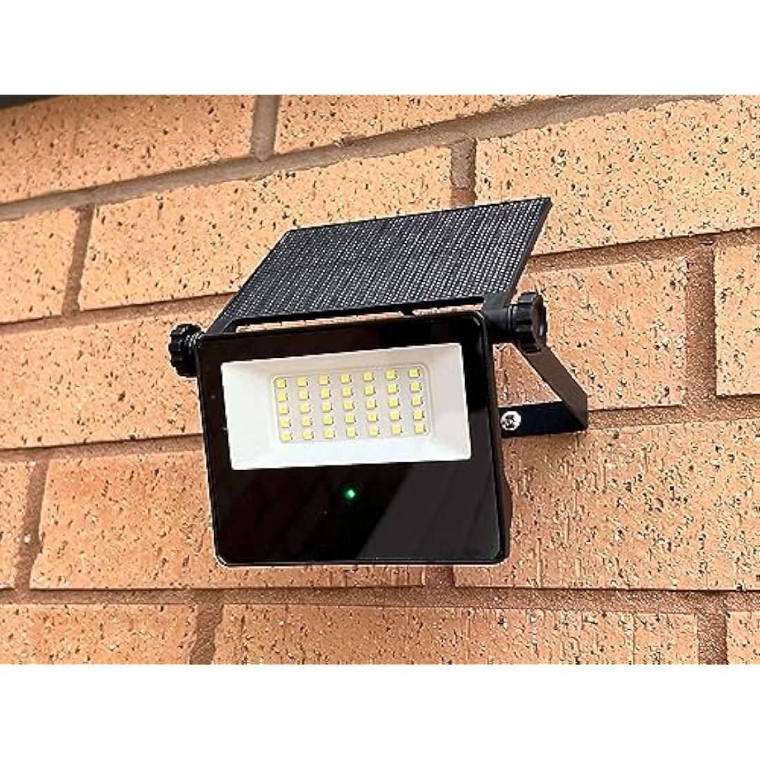HARPER LIVING Solar Security Outdoor LED Floodlight with Motion Sensor, Weatherproof IP65, 6500k, 860 Lumens, 2000 mAH Lion Battery Solar Powered PIR Wall Lights for Garden Yard Shed Garage Driveaway