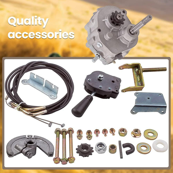 maXpeedingrods Go Kart Forward Reverse Gear Box 5/8 Inch TAV30 10T/12T for 2-11HP Engine 30 Series Go-Karts Accessories