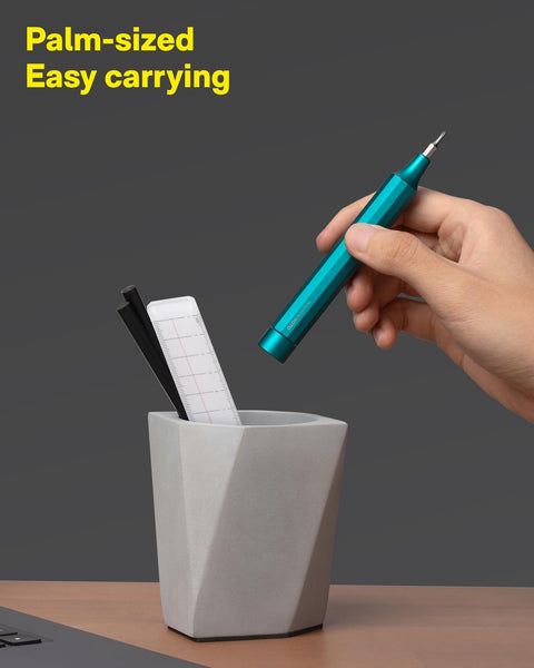 HOTO Precision Screwdriver Set, 24-in-1 Multi-Bit Screwdriver, Mini Hand Set with 12 Double End S2-Steel Bits, Ideal for Phone/Glasses/Watches/Laptop, Cinnabar Red