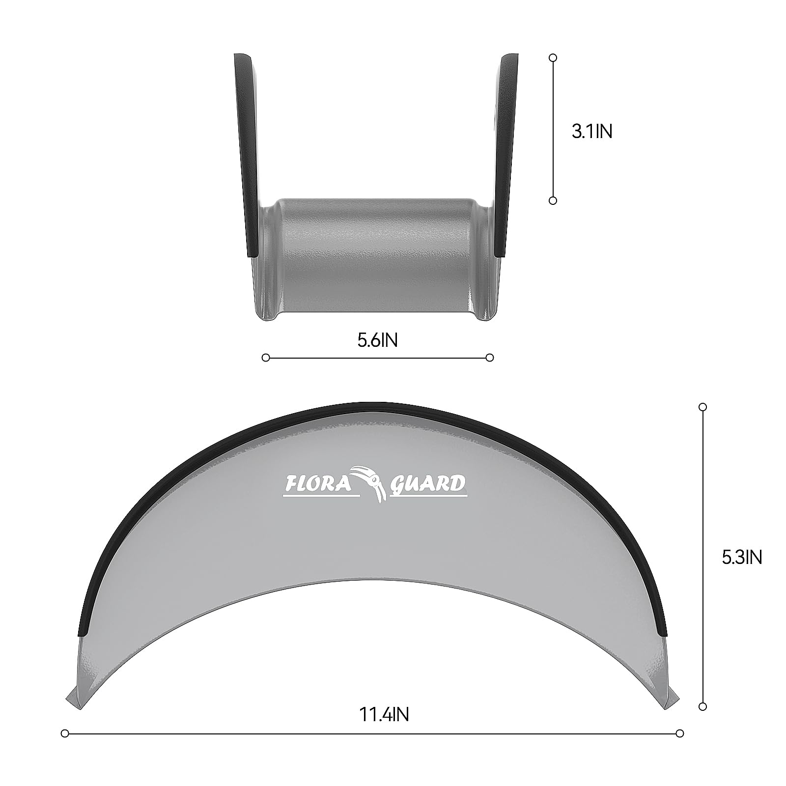 FLORA GUARD Garden Wall Mounted Hose Reel 20+2m, Heavy Duty Hose Reel Wall Mount, 9 Pattern Nozzle, Supplied with Nozzle, Fittings and Fixings